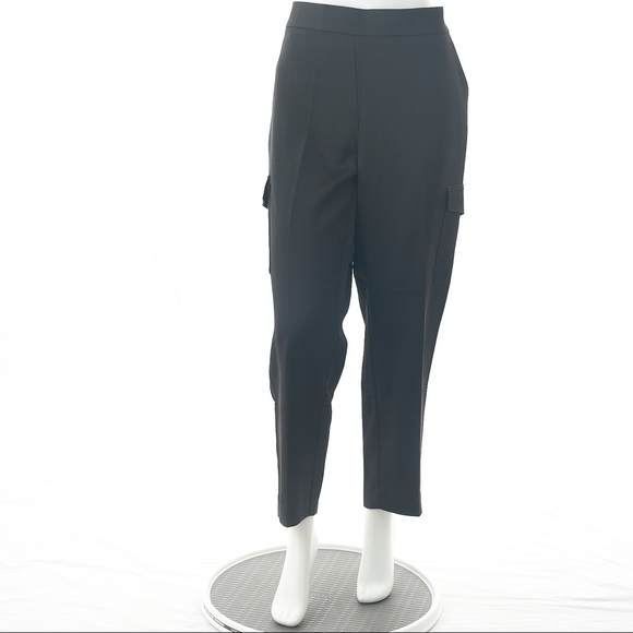 Loft Shimmer Satin Shimmer Cargo Pull On Pants New - Picture 2 of 8